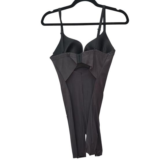 Maidenform Bodysuit Faja Womens Med Black Shapewear Tummy Control Slip Lingerie - Picture 2 of 7